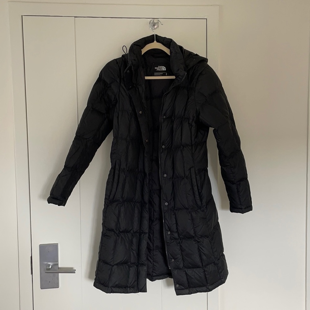 Black North Face Long Puffer